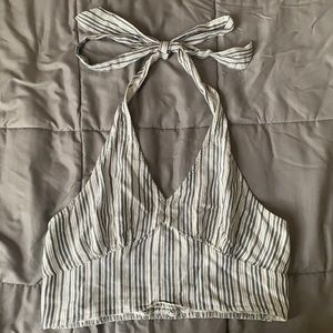 Striped cropped top